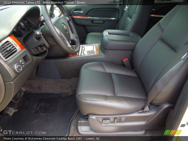 White Diamond Tricoat / Ebony 2012 Chevrolet Tahoe LTZ