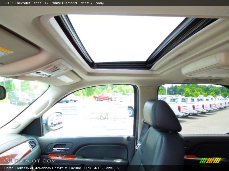 White Diamond Tricoat / Ebony 2012 Chevrolet Tahoe LTZ