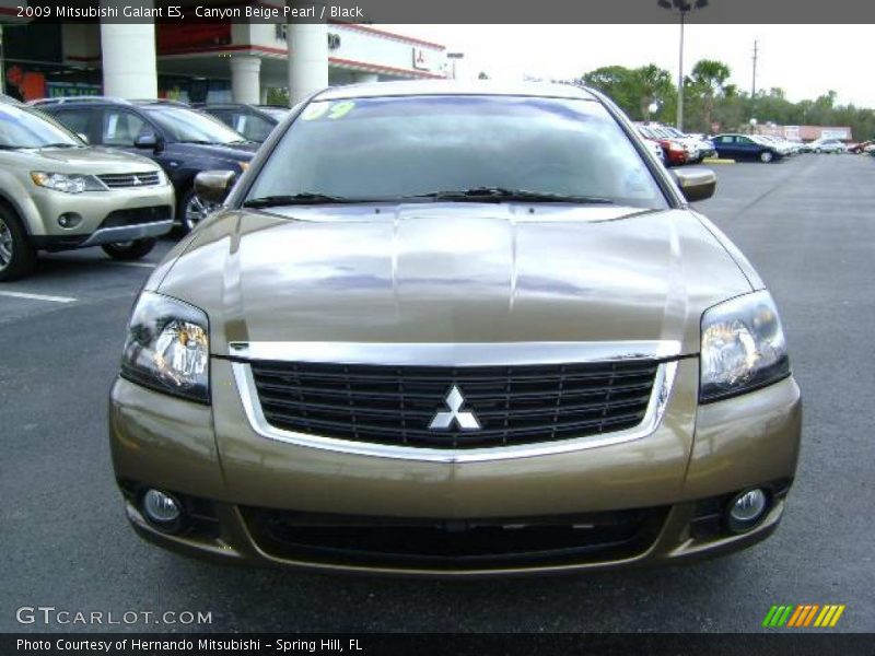 Canyon Beige Pearl / Black 2009 Mitsubishi Galant ES