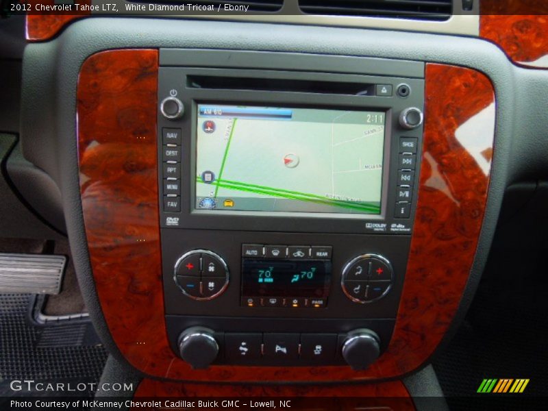 White Diamond Tricoat / Ebony 2012 Chevrolet Tahoe LTZ