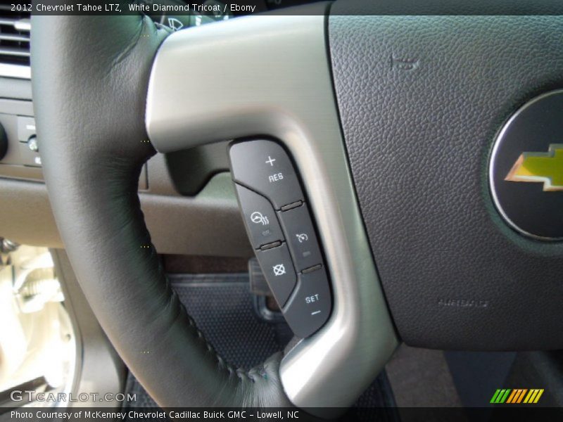 White Diamond Tricoat / Ebony 2012 Chevrolet Tahoe LTZ