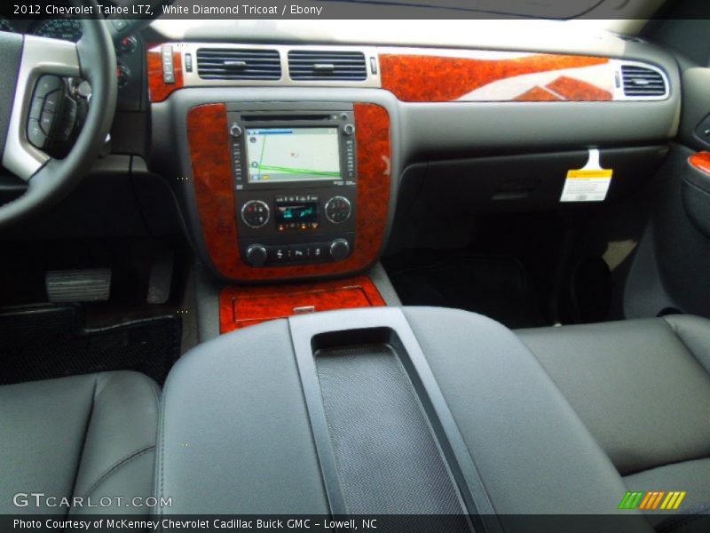 White Diamond Tricoat / Ebony 2012 Chevrolet Tahoe LTZ