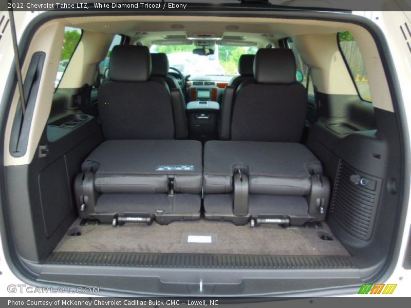 White Diamond Tricoat / Ebony 2012 Chevrolet Tahoe LTZ