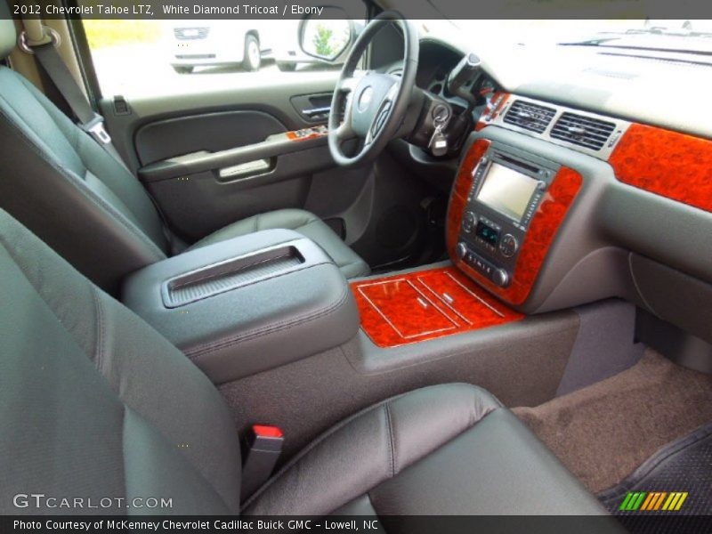 White Diamond Tricoat / Ebony 2012 Chevrolet Tahoe LTZ