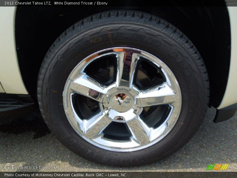 White Diamond Tricoat / Ebony 2012 Chevrolet Tahoe LTZ