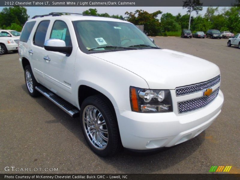 Summit White / Light Cashmere/Dark Cashmere 2012 Chevrolet Tahoe LT