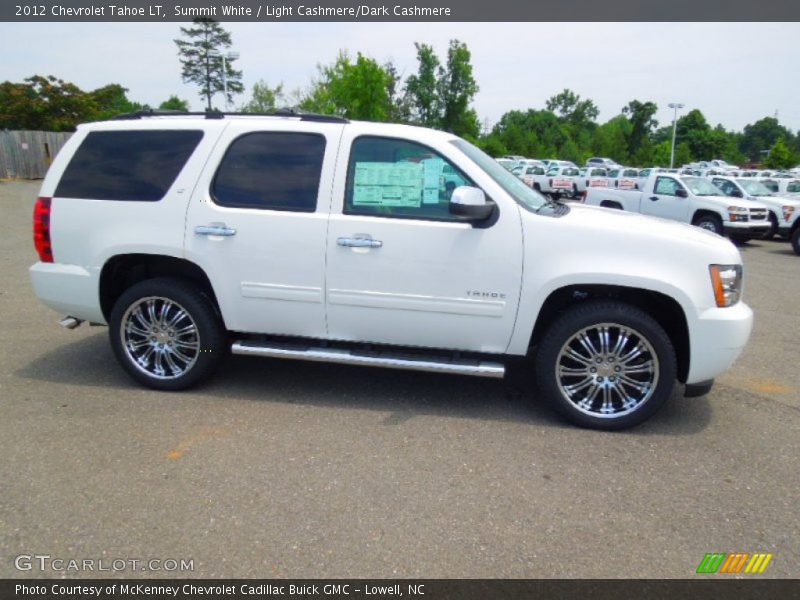 Summit White / Light Cashmere/Dark Cashmere 2012 Chevrolet Tahoe LT