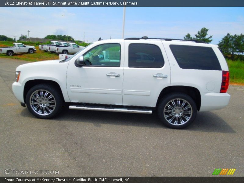 Summit White / Light Cashmere/Dark Cashmere 2012 Chevrolet Tahoe LT