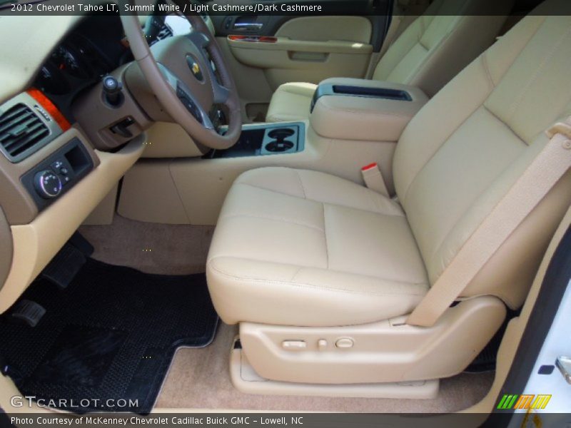 Summit White / Light Cashmere/Dark Cashmere 2012 Chevrolet Tahoe LT