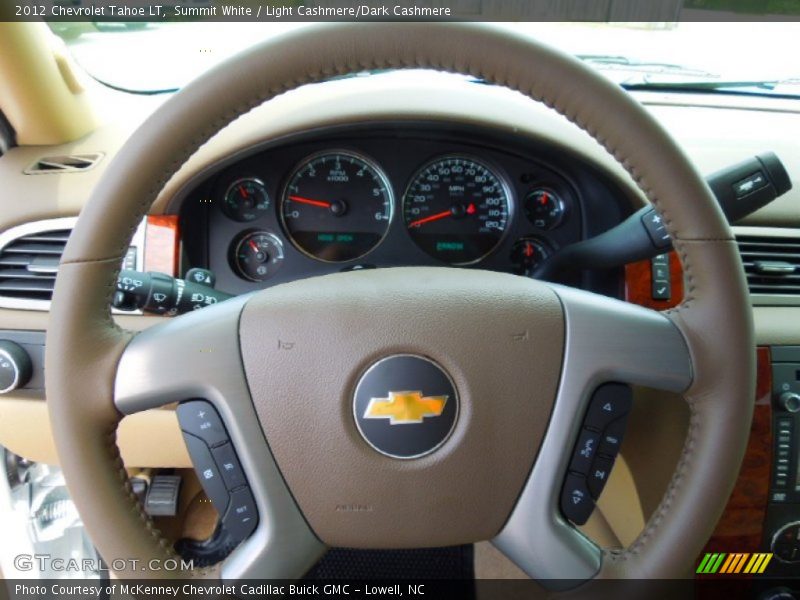 Summit White / Light Cashmere/Dark Cashmere 2012 Chevrolet Tahoe LT