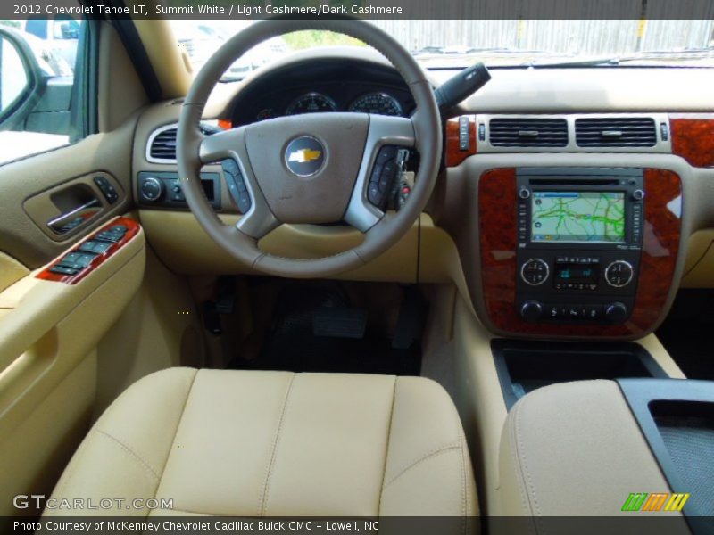 Summit White / Light Cashmere/Dark Cashmere 2012 Chevrolet Tahoe LT