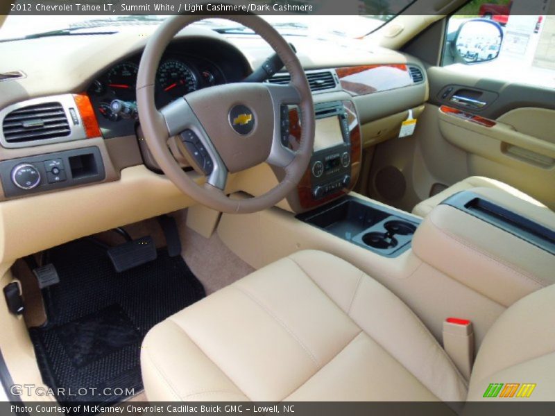Summit White / Light Cashmere/Dark Cashmere 2012 Chevrolet Tahoe LT