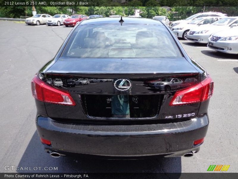Obsidian Black / Black 2012 Lexus IS 250 AWD