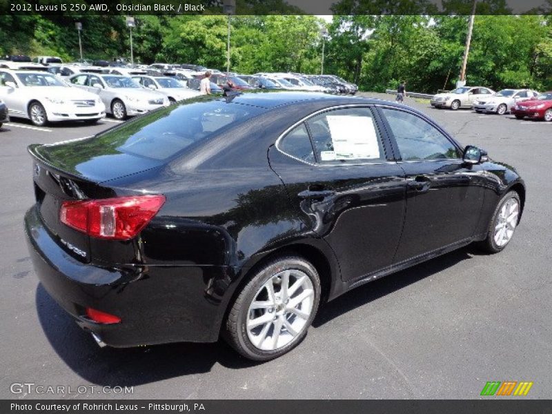 Obsidian Black / Black 2012 Lexus IS 250 AWD