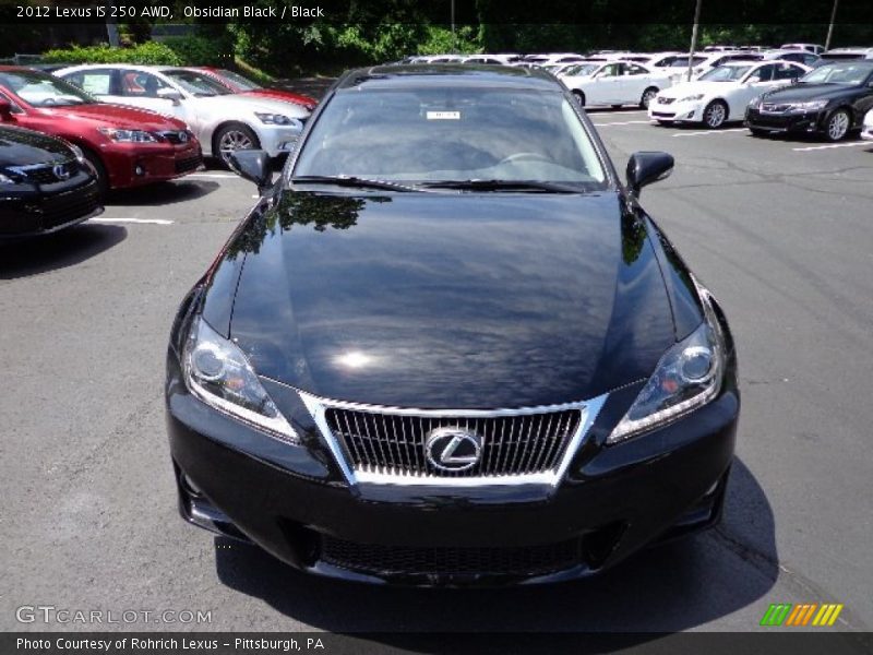 Obsidian Black / Black 2012 Lexus IS 250 AWD