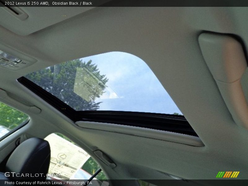 Obsidian Black / Black 2012 Lexus IS 250 AWD