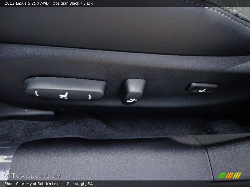Obsidian Black / Black 2012 Lexus IS 250 AWD