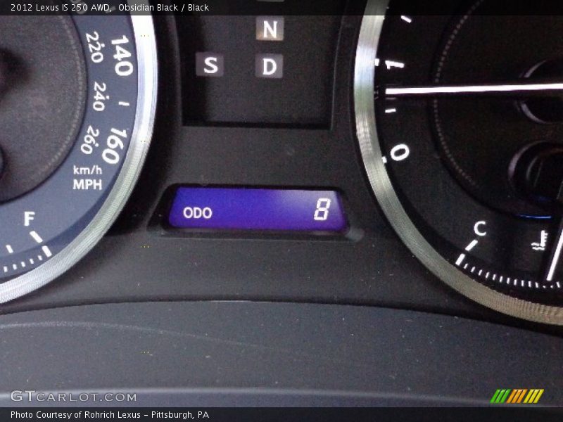 Obsidian Black / Black 2012 Lexus IS 250 AWD