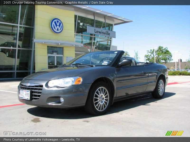 Graphite Metallic / Dark Slate Gray 2005 Chrysler Sebring Touring Convertible