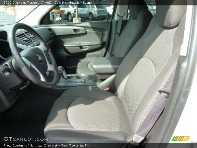 Gold Mist Metallic / Ebony 2010 Chevrolet Traverse LT AWD