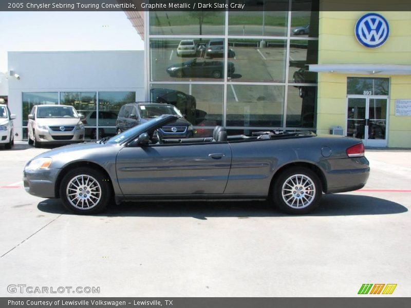 Graphite Metallic / Dark Slate Gray 2005 Chrysler Sebring Touring Convertible