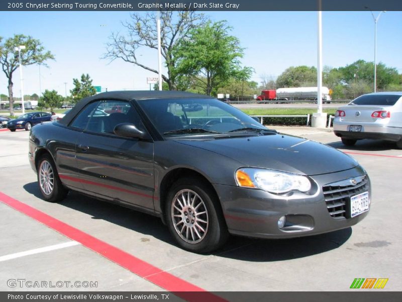 Graphite Metallic / Dark Slate Gray 2005 Chrysler Sebring Touring Convertible