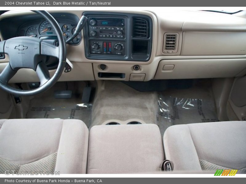 Dark Blue Metallic / Tan/Neutral 2004 Chevrolet Tahoe LS
