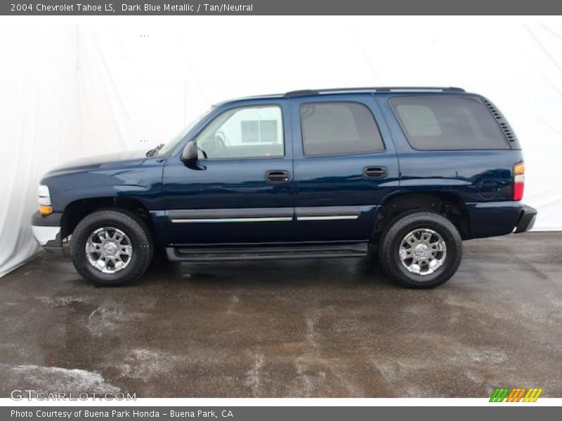 Dark Blue Metallic / Tan/Neutral 2004 Chevrolet Tahoe LS