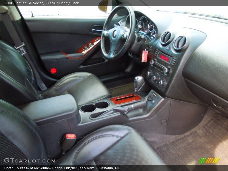 Black / Ebony Black 2008 Pontiac G6 Sedan