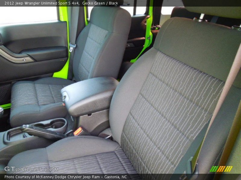 Gecko Green / Black 2012 Jeep Wrangler Unlimited Sport S 4x4