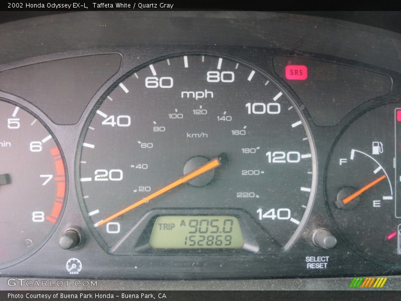 Taffeta White / Quartz Gray 2002 Honda Odyssey EX-L