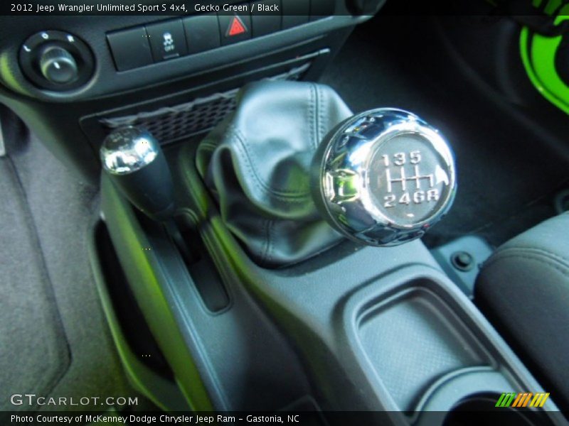  2012 Wrangler Unlimited Sport S 4x4 5 Speed Automatic Shifter
