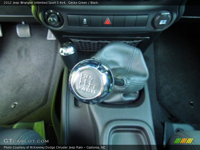  2012 Wrangler Unlimited Sport S 4x4 5 Speed Automatic Shifter