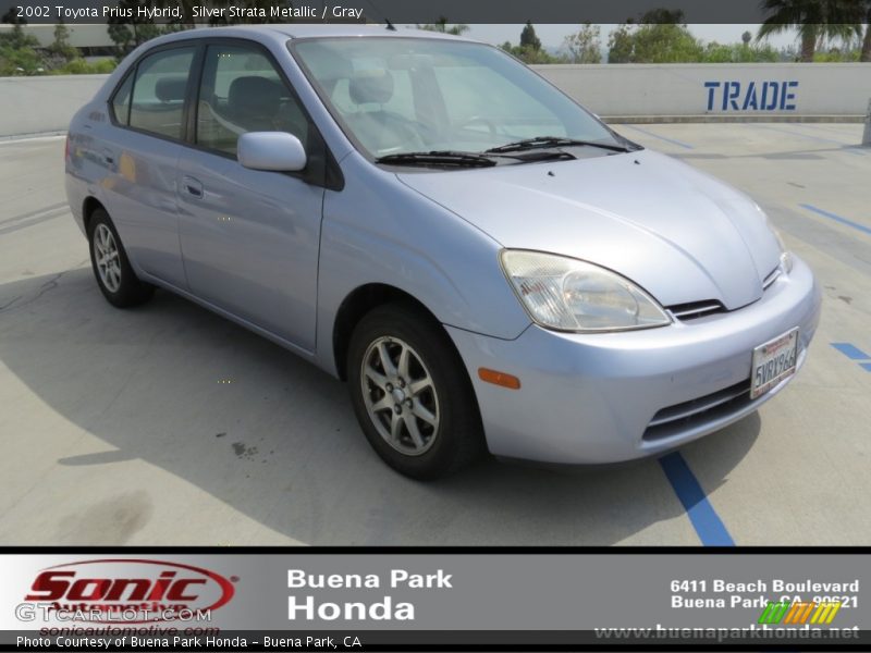Silver Strata Metallic / Gray 2002 Toyota Prius Hybrid