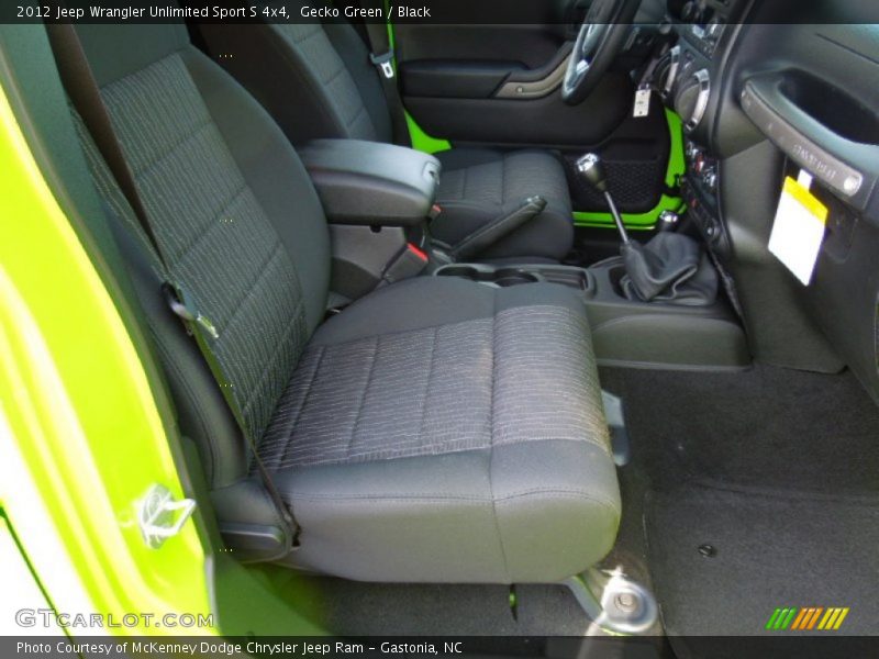 Gecko Green / Black 2012 Jeep Wrangler Unlimited Sport S 4x4