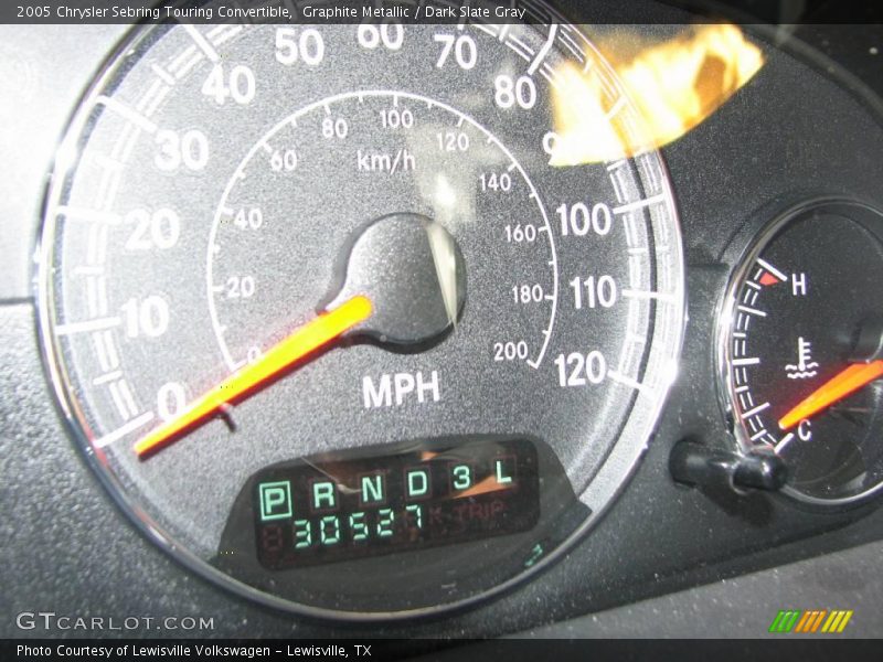 Graphite Metallic / Dark Slate Gray 2005 Chrysler Sebring Touring Convertible