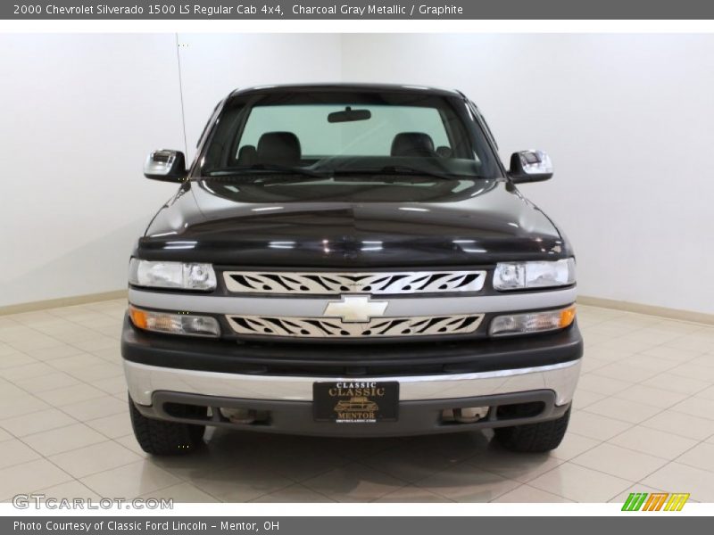 Charcoal Gray Metallic / Graphite 2000 Chevrolet Silverado 1500 LS Regular Cab 4x4