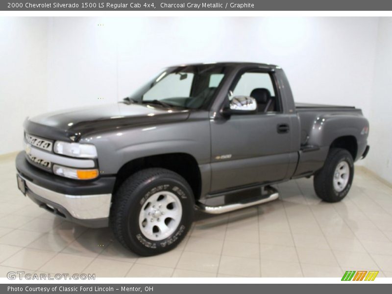 Charcoal Gray Metallic / Graphite 2000 Chevrolet Silverado 1500 LS Regular Cab 4x4