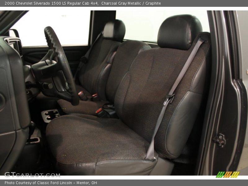 Charcoal Gray Metallic / Graphite 2000 Chevrolet Silverado 1500 LS Regular Cab 4x4