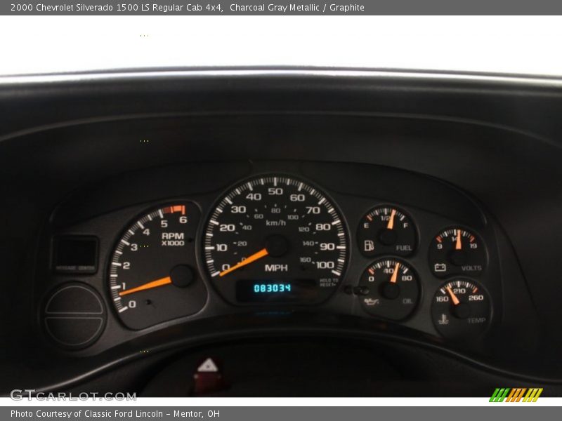  2000 Silverado 1500 LS Regular Cab 4x4 LS Regular Cab 4x4 Gauges