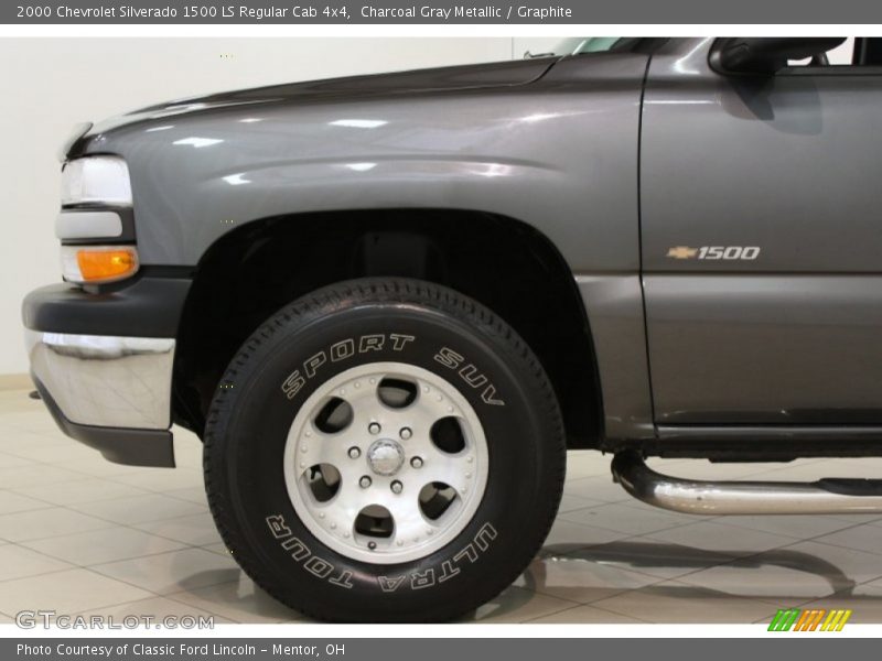 Charcoal Gray Metallic / Graphite 2000 Chevrolet Silverado 1500 LS Regular Cab 4x4