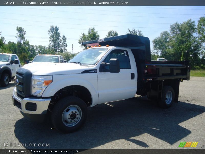 Oxford White / Steel 2012 Ford F350 Super Duty XL Regular Cab 4x4 Dump Truck