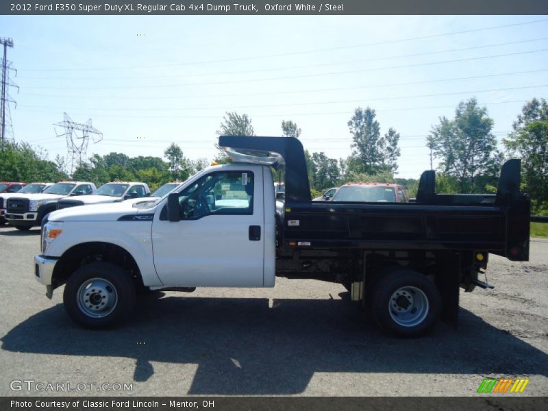 Oxford White / Steel 2012 Ford F350 Super Duty XL Regular Cab 4x4 Dump Truck