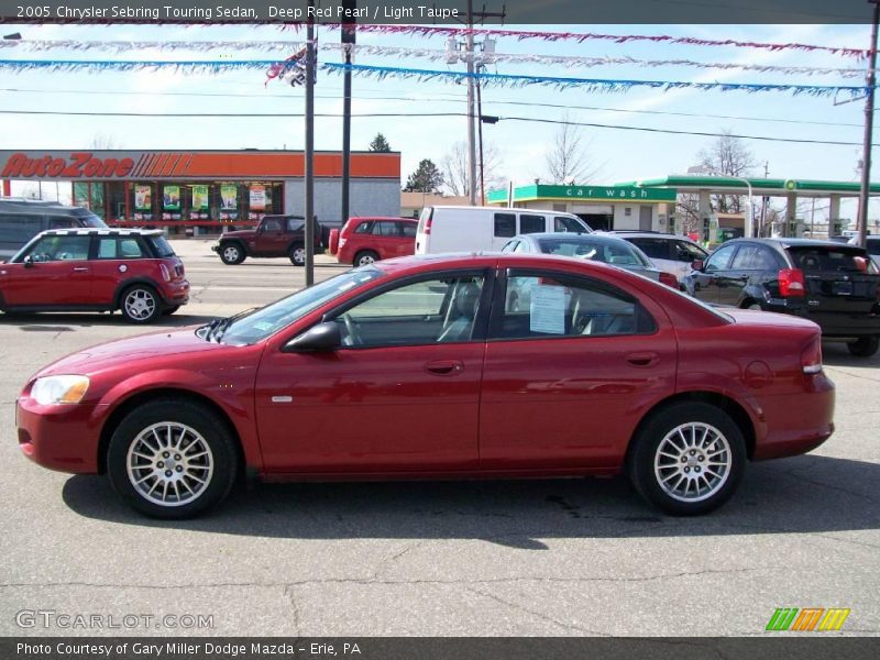 Deep Red Pearl / Light Taupe 2005 Chrysler Sebring Touring Sedan