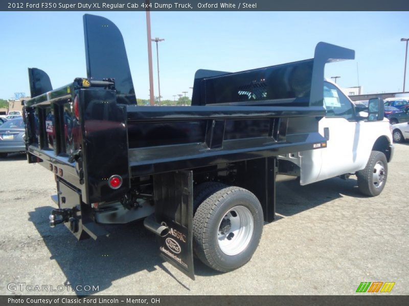 Oxford White / Steel 2012 Ford F350 Super Duty XL Regular Cab 4x4 Dump Truck