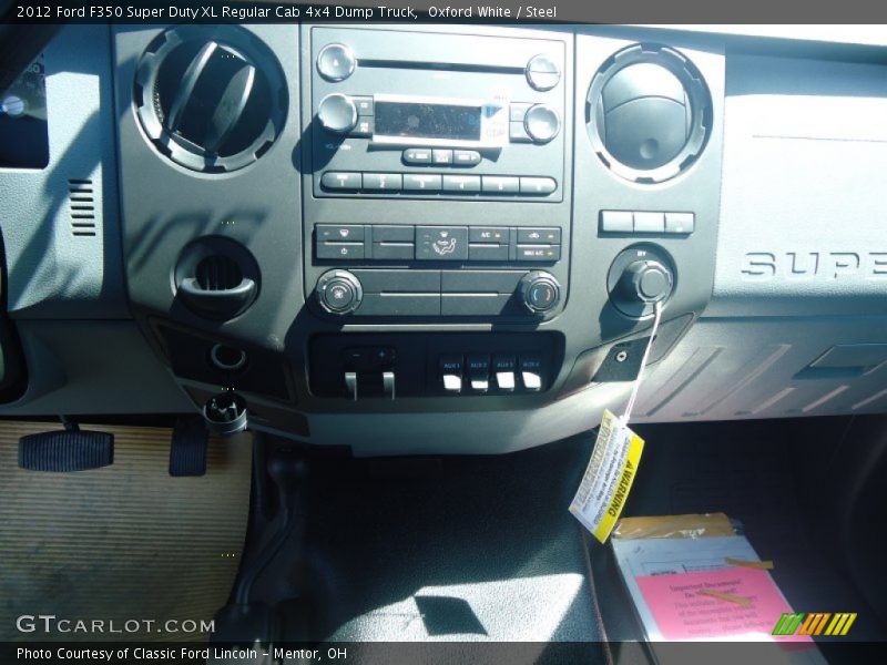 Oxford White / Steel 2012 Ford F350 Super Duty XL Regular Cab 4x4 Dump Truck