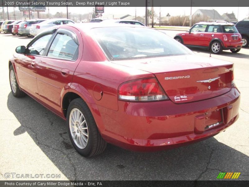 Deep Red Pearl / Light Taupe 2005 Chrysler Sebring Touring Sedan