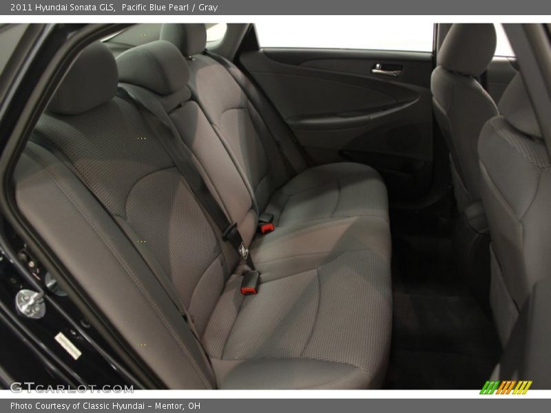 Pacific Blue Pearl / Gray 2011 Hyundai Sonata GLS