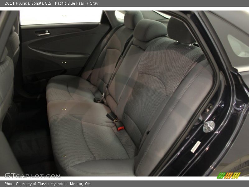 Pacific Blue Pearl / Gray 2011 Hyundai Sonata GLS