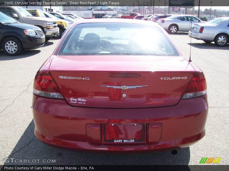 Deep Red Pearl / Light Taupe 2005 Chrysler Sebring Touring Sedan